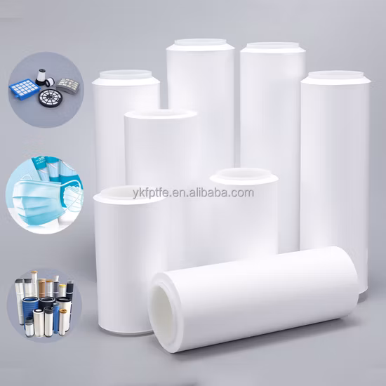 Cartuccia filtrante assoluta ad alte prestazioni PTFE idrofobo pieghettato per la fermentazione del gas ad aria compressa con membrana microporosa 0,003um 0,01um 10 20 30 40 pollici